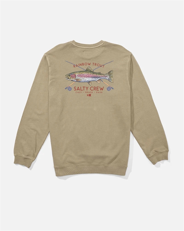Salty Crew Trout Mount Vintage Crew Fleec - Stone